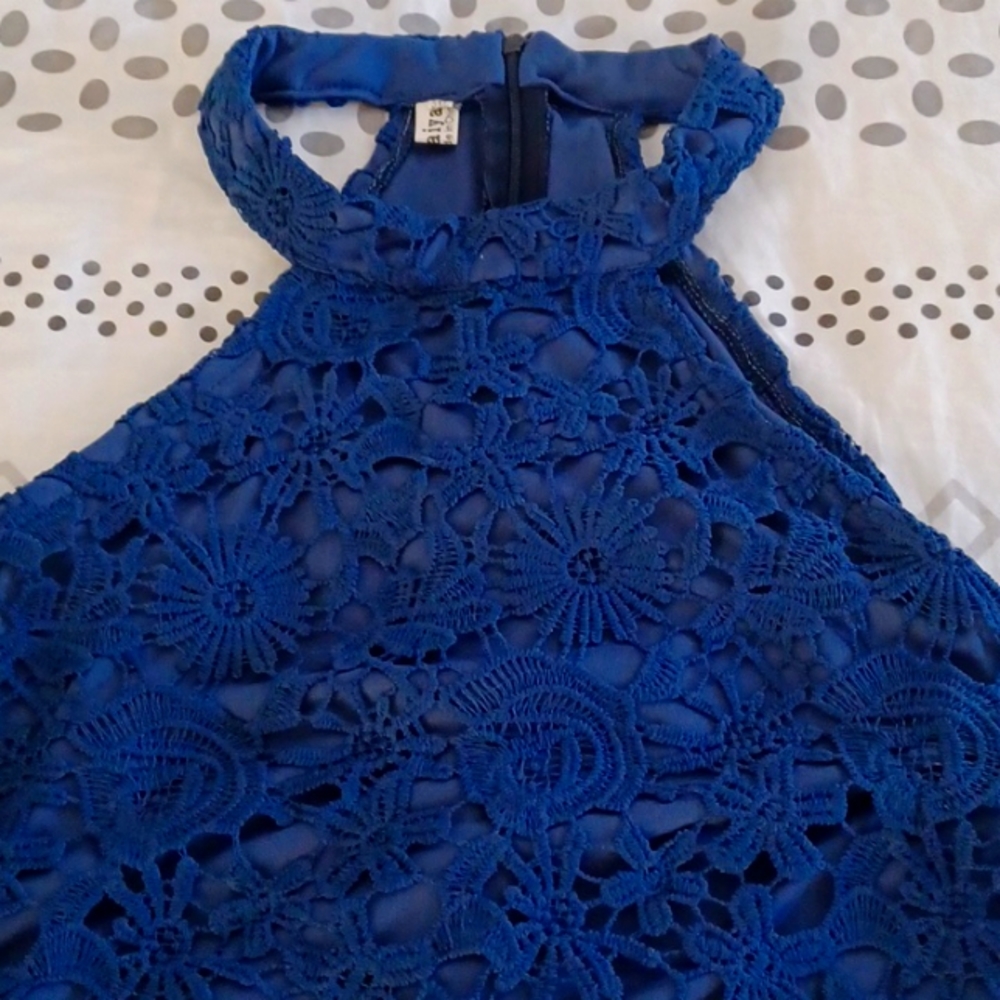 Blue Lace Dress Size 8